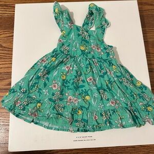 Cat and Jack Girls' green Floral Sundress with Ruffle Straps